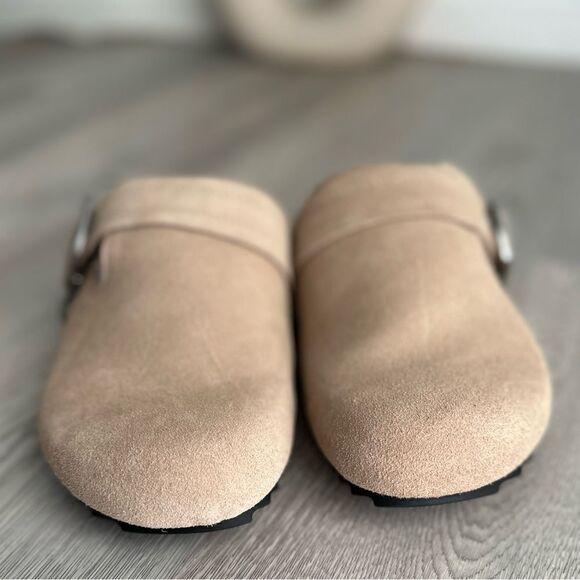 ZARA FAUX FUR LINED SUEDE CLOGS
BEIGE - Picture 14 of 14